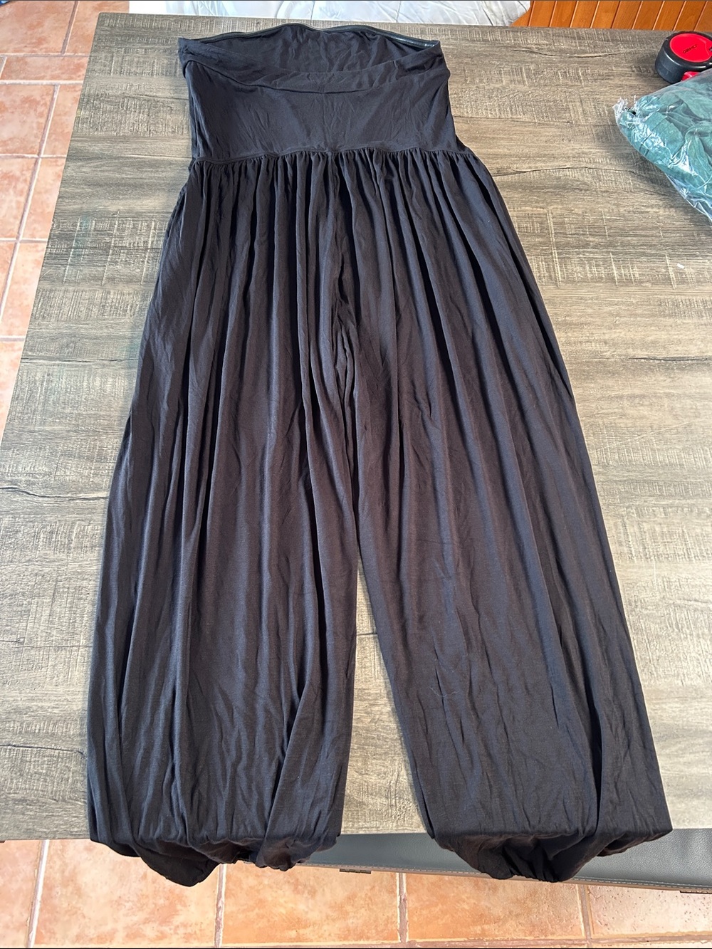 Strapless Black Harem-Style Jumpsuit XL TALL - Picture 6 of 6